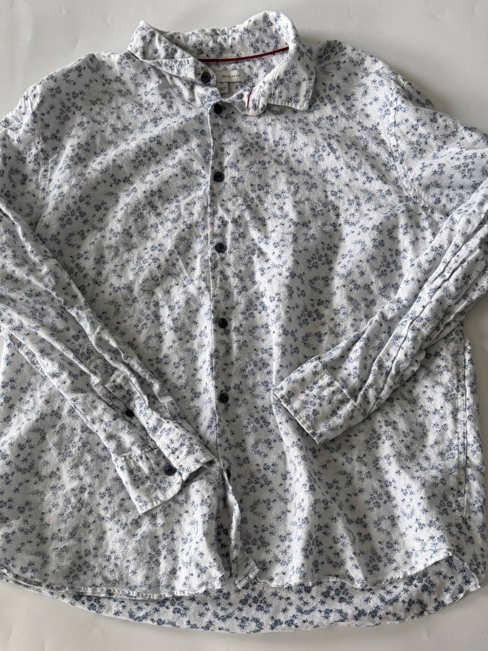 Men's Marks & Spencer Linen Blend Button Down Size XL EUC